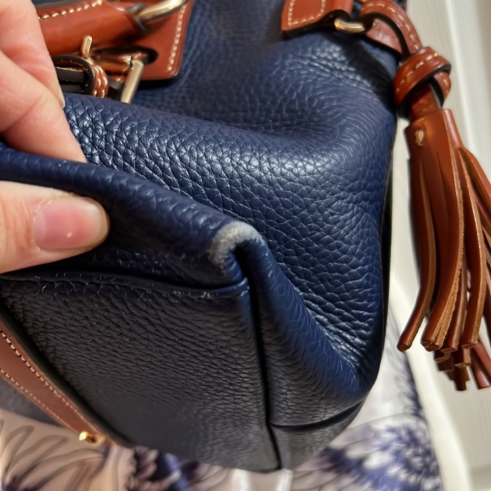 DOONEY & BOURKE - Purse navy blue and brown - Picture 8 of 8